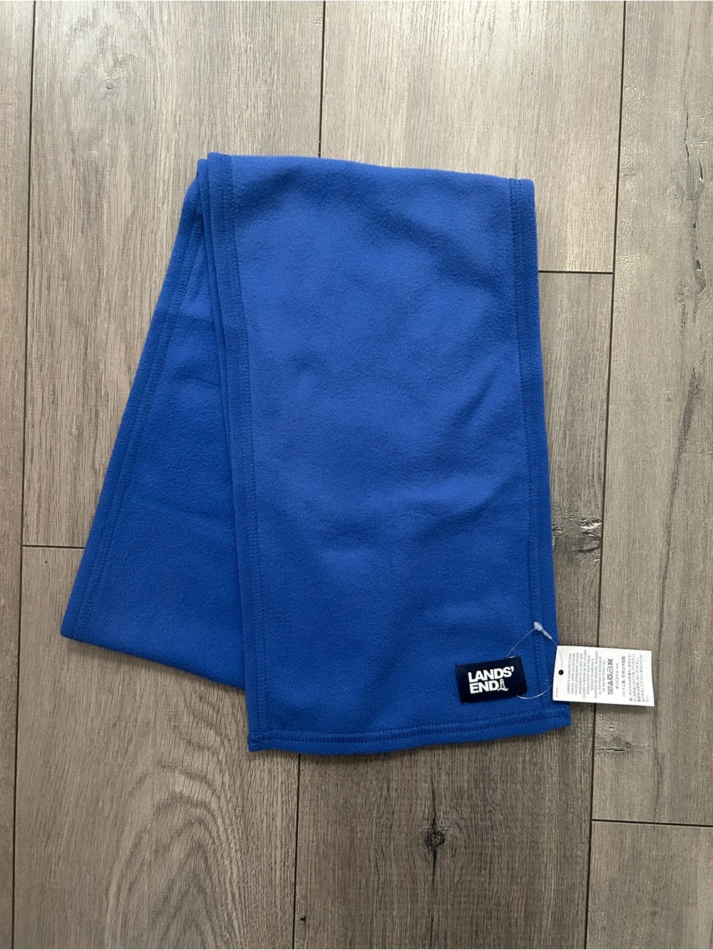 NWT Royal Blue Fleece Lands' End Scarf